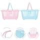 thumbnail image 2 of 4Pcs Small Plastic Baskets with Handles for Bathroom Kitchen Playroom Shopping, 2 of 3