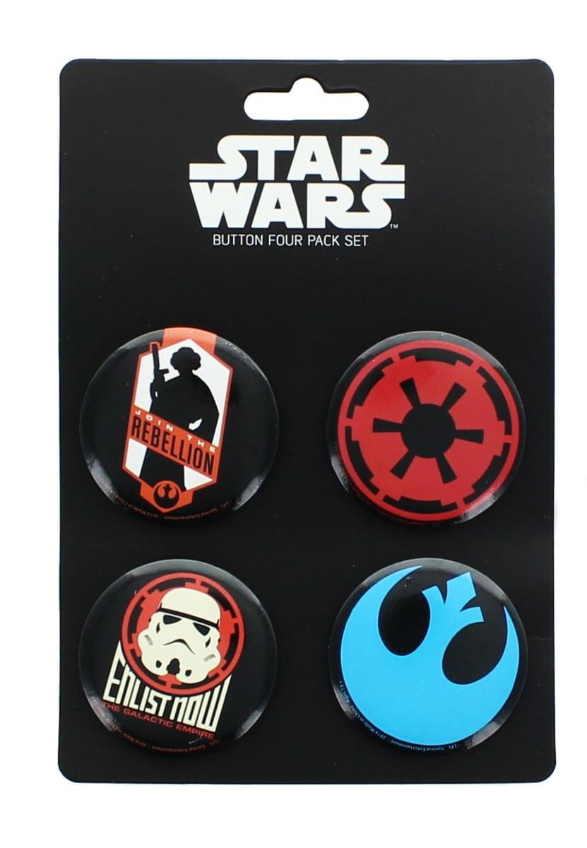 Star Wars Button 4 Pack | Walmart Canada