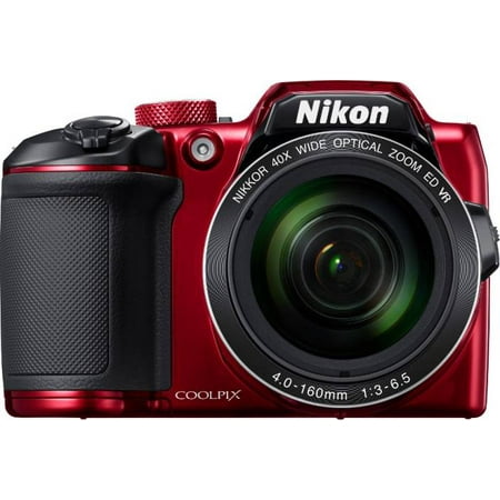 Nikon COOLPIX B600 16MP Digital Camera Full-HD 60x Optical Zoom (Red)