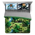 thumbnail image 1 of Jay Franco Minecraft Daytime 7 Piece Queen Bed Set - Includes Comforter & Sheet Set - Bedding Features Alex And Steve - Super Soft Fade Resistant Microfiber - (Official Minecraft Product), 1 of 5