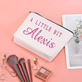 thumbnail image 2 of Zuo Bao A Little Bit Alexis Cosmetic Bag Makeup Bag Anniversary Present For Women (A Little Bit Alexis white New), 2 of 6