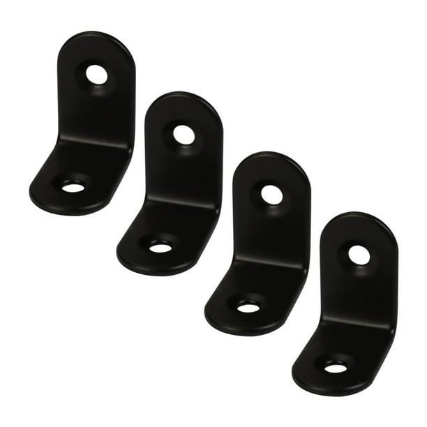 25 x 25mm Angle Bracket Stainless Steel Black L Shaped Angle Brackets