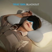 Restnature Sleep Mask, 100% Blackout, Adjustable & Secure Fit, Black Eye Mask for Sleeping