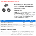thumbnail image 2 of Engine Mount Kit - Compatible with 1979 - 1993 Dodge Ramcharger 4WD 1980 1981 1982 1983 1984 1985 1986 1987 1988 1989 1990 1991 1992, 2 of 2
