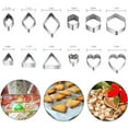 thumbnail image 3 of Cterwk 12 Pcs Cookie Cutters Stainless Steel 4 Shape Cookie Baking Mold Sets for Kitchen, Baking, 3 of 7