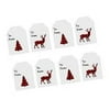 Christmas Holiday Lumberjack Red & Black Buffallo Plaid Collection (32pack White Gift Tags)