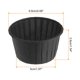 thumbnail image 2 of 150pcs 3.5oz Moldes para Magdalenas de Papel de Tamaño Estándar Envoltorios Antiadherentes Desechables para Bodas Cumpleaños Navidad Postres Negro, 2 of 6