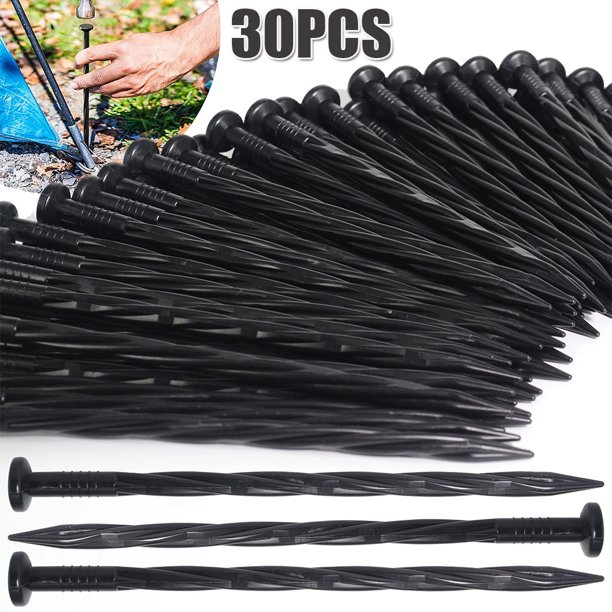 Plastic Edging Ground Nails Landscape Anchoring Spikes Weed Barrier