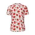 thumbnail image 5 of Wukai Strawberries Print Men's Short-Sleeved Mesh T-Shirt,Quick-Dry Short Sleeve Workout T-Shirt-X-Large, 5 of 8