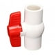 thumbnail image 1 of Válvula de bola de PVC con manija en T, válvula de cierre de agua, accesorio de tubería, accesorios de plomería para blanco 25mm, 1 of 9