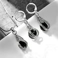 thumbnail image 4 of rygai 1 Set Pendant Earrings Rhinestone Cubic Zirconia High Gloss Temperament Geometric Decoration Shinny Fashion Spiral Shaped Necklace Set Women Gift,Champagne, 4 of 8
