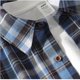 thumbnail image 3 of Mens Manga Corta Botón Abajo Camisas Cuadrado Gira-Abajo Cuello Casual Blusa, Camisas de Hombre Casual, 3 of 6