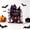 C, variant on 15cm Halloween Acrylic Stand Up Figurine, Gothic Witch House Spooky Mansion Double Sided Print Desk Decor, Cute Ghost Potion Shop Tabletop Display Ornament with Clear Base