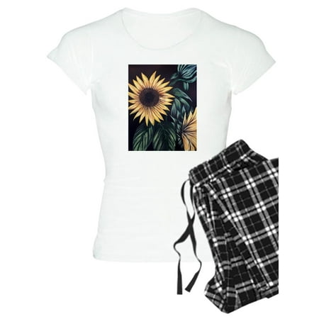 

CafePress - Sunflower Life Pajamas - Women s Light Pajamas