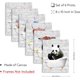 thumbnail image 2 of Impresiones de arte de pared de animales de bañera, póster de lienzo de animales bañándose, impresiones de lienzo divertidas sin marco para baño, adorable panda, cerdo, caballo, arte de pared, 2 of 7