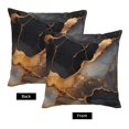 thumbnail image 4 of Multi-Size Linen Sofa Pillow Cover Invisible Zipper Open And Close Strong Use For Sofa Chair Garden Sofa Car Black And White Gold Marble 20"X20", 4 of 8