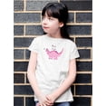 thumbnail image 2 of Pink Dino T-Shirt Juniors -Image by Shutterstock,  x-Large, 2 of 4