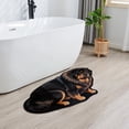 thumbnail image 6 of CoreLiving Dog Shaped Bath Mat, Funny Cute Dog Rug for Bathroom and Entryway, Soft Plush Non-Slip Washable Absorbent Welcome Doormat for Front Door, 1 Count, 6 of 8
