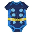 thumbnail image 2 of Marvel Avengers Baby Boys 5 Pack Short-Sleeve Bodysuits 6-9 Months, 2 of 6