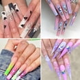 thumbnail image 4 of Milue 240x Long False Nails Art Tips Clear Nail Tips Artifical Fingernails for Women, 4 of 21