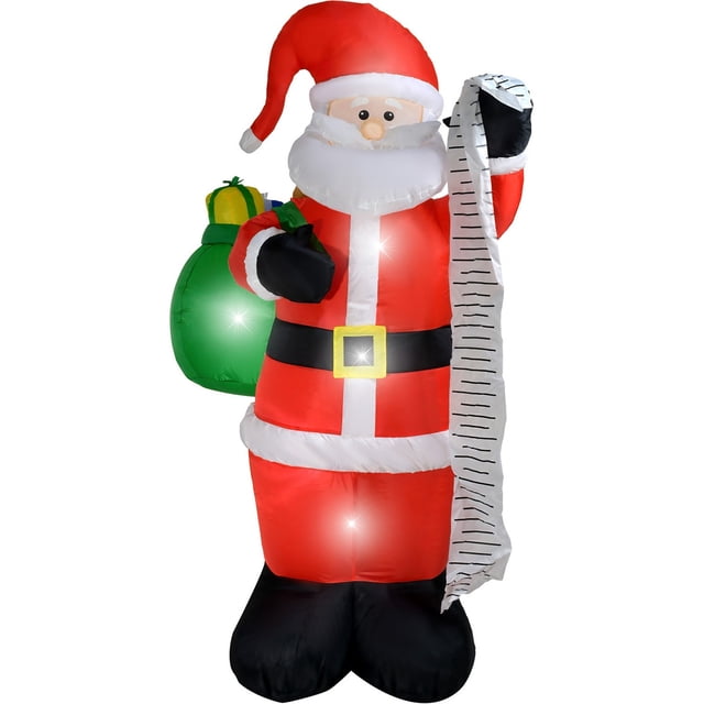 Inflable Navidad Santa Claus Papa Noel 1.87m Decoracion Led Houzer