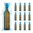 thumbnail image 1 of Uxcell 30pcs Bolsas de Vino de Organza, 15x5.5" Bolsas de Regalo de Malla para Bodas y Cumpleaños, Azul Claro, 1 of 7