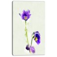 thumbnail image 2 of Purple Liverleaf Flower Watercolor - Floral Canvas Art Print, 2 of 3