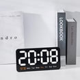 thumbnail image 4 of Naiovety Reloj de pared LED con ajuste de brillo de alarma dual y pantalla de calendario Reloj de pared digital LED Decoración del hogar Estilo 7, 4 of 6