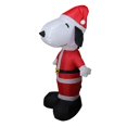 thumbnail image 3 of 42" Red and White Inflatable Peanuts LED Light Snoopy Santa Claus Christmas Outdoor Decor, 3 of 3