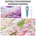 thumbnail image 4 of kurtrusly Crystal Painting Pen 5D Rhinestone Cross-stitch Embroidery Adorable Pen with 4 Heads and Light, Blue, 4 of 6