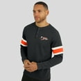 thumbnail image 4 of Men's Darius Rucker Collection by Fanatics Black Cincinnati Bengals Waffle-Knit Raglan Long Sleeve Henley T-Shirt, 4 of 6