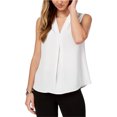 thumbnail image 1 of Blusa con Pliegues en la Parte Delantera Nine West Blanca Grande Pullover, 1 of 1