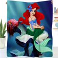 thumbnail image 1 of Ariel Princess Throw Blanket Unique Blanket Bedding Lightweight for Birthday Gift,51x59inch/130x150cm, 1 of 10