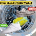 thumbnail image 7 of Shoe Washing Machine Bag 2-Pack Reusable Yellow Value Pack for Tennis Sneakers & Slippers Secure Zipper Lock Quiet Tangle-Free 360° Deep Clean - Laundry, 7 of 7