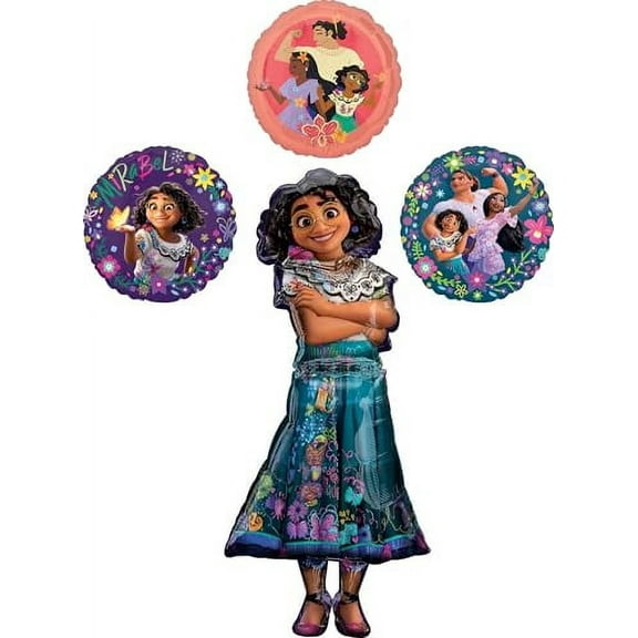 Anagram Giant 56" Encanto Mirabel Airwalker Birthday Party Supplies Foil Balloons Bouquet Decorations
