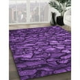 thumbnail image 2 of Ahgly Company Indoor Rectangle Patterned Purple Iris Purple Area Rugs, 5' x 8', 2 of 6