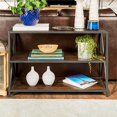 thumbnail image 4 of Pemberly Row 40" X Frame Metal Bookshelf in Dark Walnut, 4 of 4