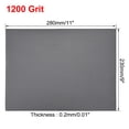 thumbnail image 3 of Uxcell 1200 Grits Waterproof Sandpaper Wet Dry Sand Paper Wood Furniture Finishing Silicone Grey 3pcs, 3 of 5
