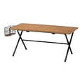 thumbnail image 1 of Baxton Studio Table Basse Basse Marron Naturel et Noir avec Panier, 1 of 5