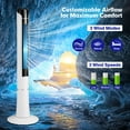 thumbnail image 2 of Costway Portable 48" Tower Fan 80 °Oscillating Bladeless Fan w/Remote & LED Control, 2 of 10