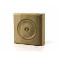 thumbnail image 2 of 1" x 3-1/2" x 3-1/2" Poplar Rosette Bullseye Paint Grade Plinth Blocks (2), 2 of 4