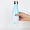 thumbnail image 2 of Botella de agua de acero inoxidable de 17 oz - Botella de agua deportiva reutilizable a prueba de fugas para la escuela al aire libre - Aislada, mantiene 24 horas de frío, 12 horas de calor Brando Moon Botella de agua de acero inoxidable, 2 of 2