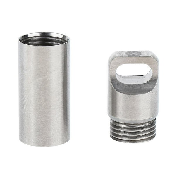 Contenedor de acero inoxidable impermeable para pastillas, caja para guardar botellas con sello. S