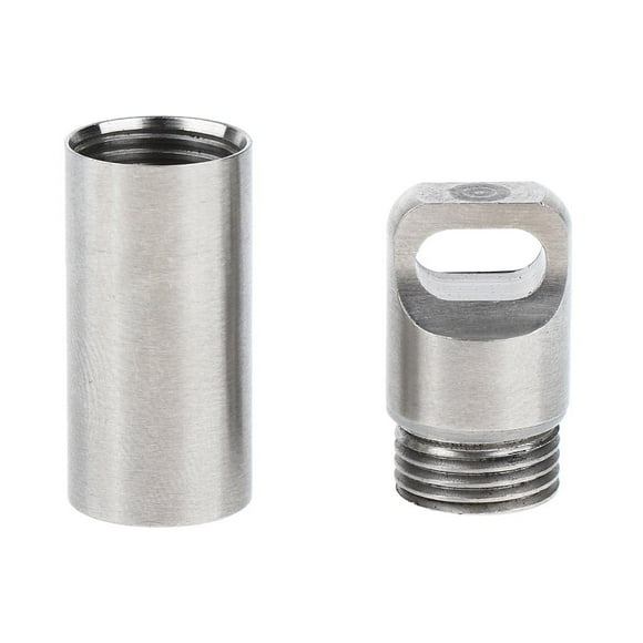 Pastillero de acero inoxidable para viajes y acampadas al aire libre. S