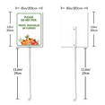thumbnail image 6 of Eveokoki (8X12) IN Please Do Not Pick Fruits ,Vegetables Or Flowers Yard Sign With Stake Rustproof Aluminum Garden Signs Stand for Home Orchard Garden Outdoor Decoration, 6 of 6