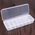 thumbnail image 2 of Grandes Fundas Pastillas Portátiles La Tableta Caja Medicina 7 Días (transparente), 2 of 9