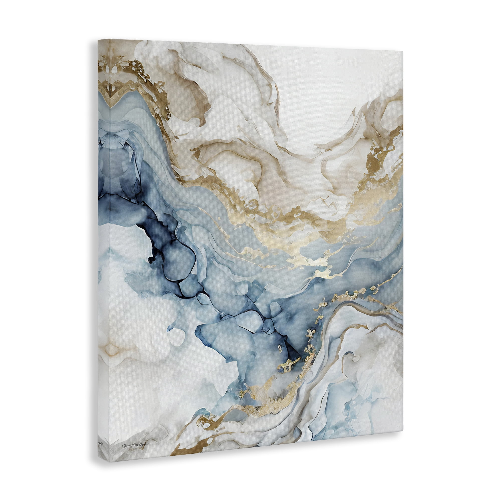Stupell Industries Chic Geode Pattern Abstract Painting Gallery Wrapped Canvas Art Print Wall Art, 30 x 40