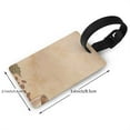 thumbnail image 4 of Balery Engraved Coffee On Kraft Paper Print Durable Luggage Tags with Secure Strap, Personalized Travel ID Tags for Suitcases, Bags, and Backpacks - Easy Identification for Men and Women, 4 of 8