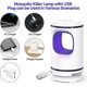 thumbnail image 3 of 1 lámpara antimosquitos para matar moscas, matamoscas eléctrico USB, exterminador de insectos silencioso, exterminador de moscas UV, trampa para moscas portátil para interior, hogar, cocina, camping (blanco) Sincero Electrónica, 3 of 5