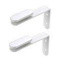 thumbnail image 3 of 2 clips separadores de escritorio, soportes para separadores de , resistentes, para espacios de trabajo en escritorios de oficina, abrazaderas Blanco, 3 of 7